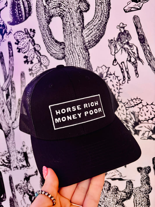 Horse Rich Money Poor ball cap