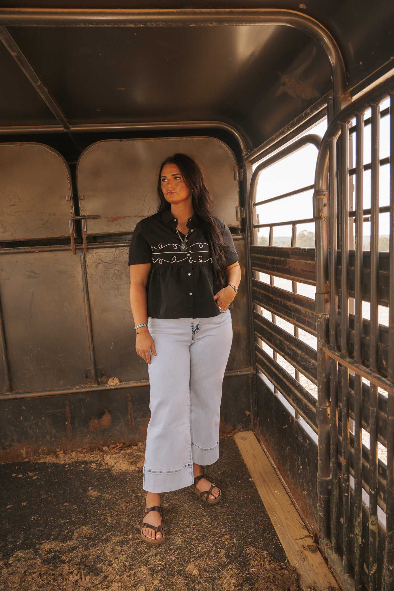 Black Loopty Lou Blouse