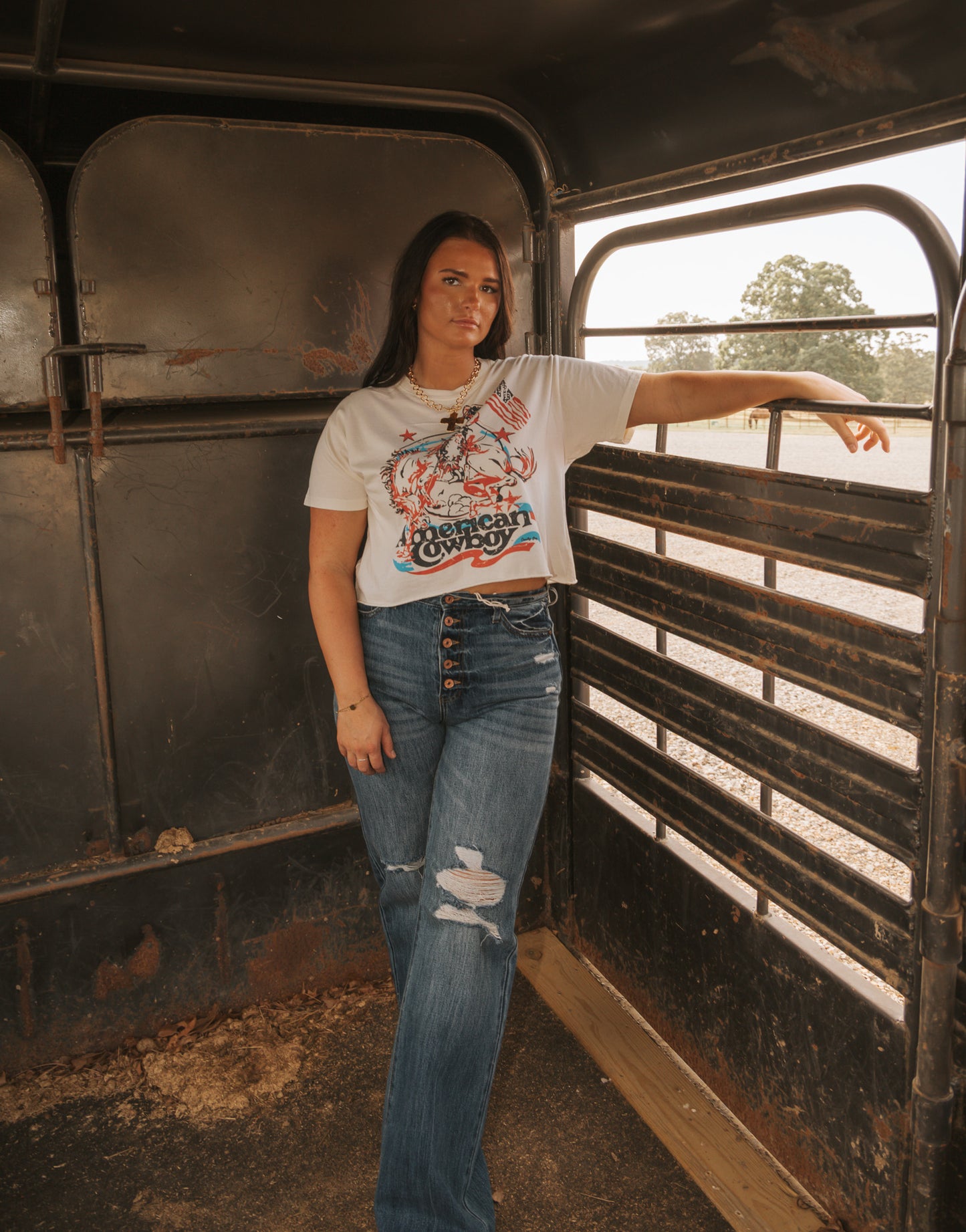 American Cowboy Graphic T shirt