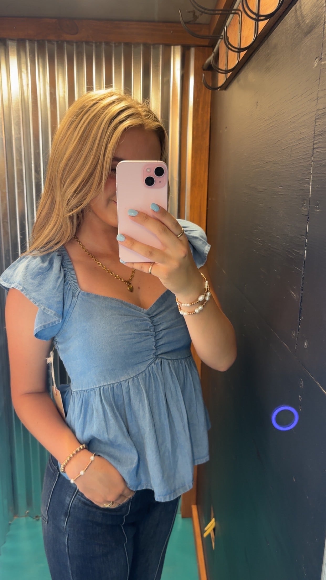 Denim Blouse