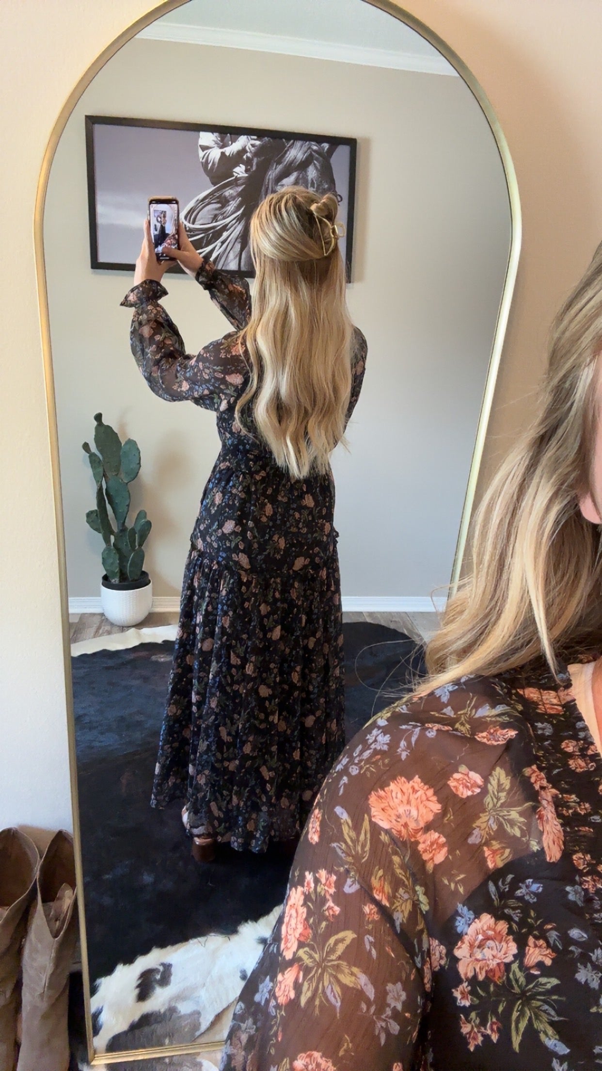 Smocked Floral Maxi Dress