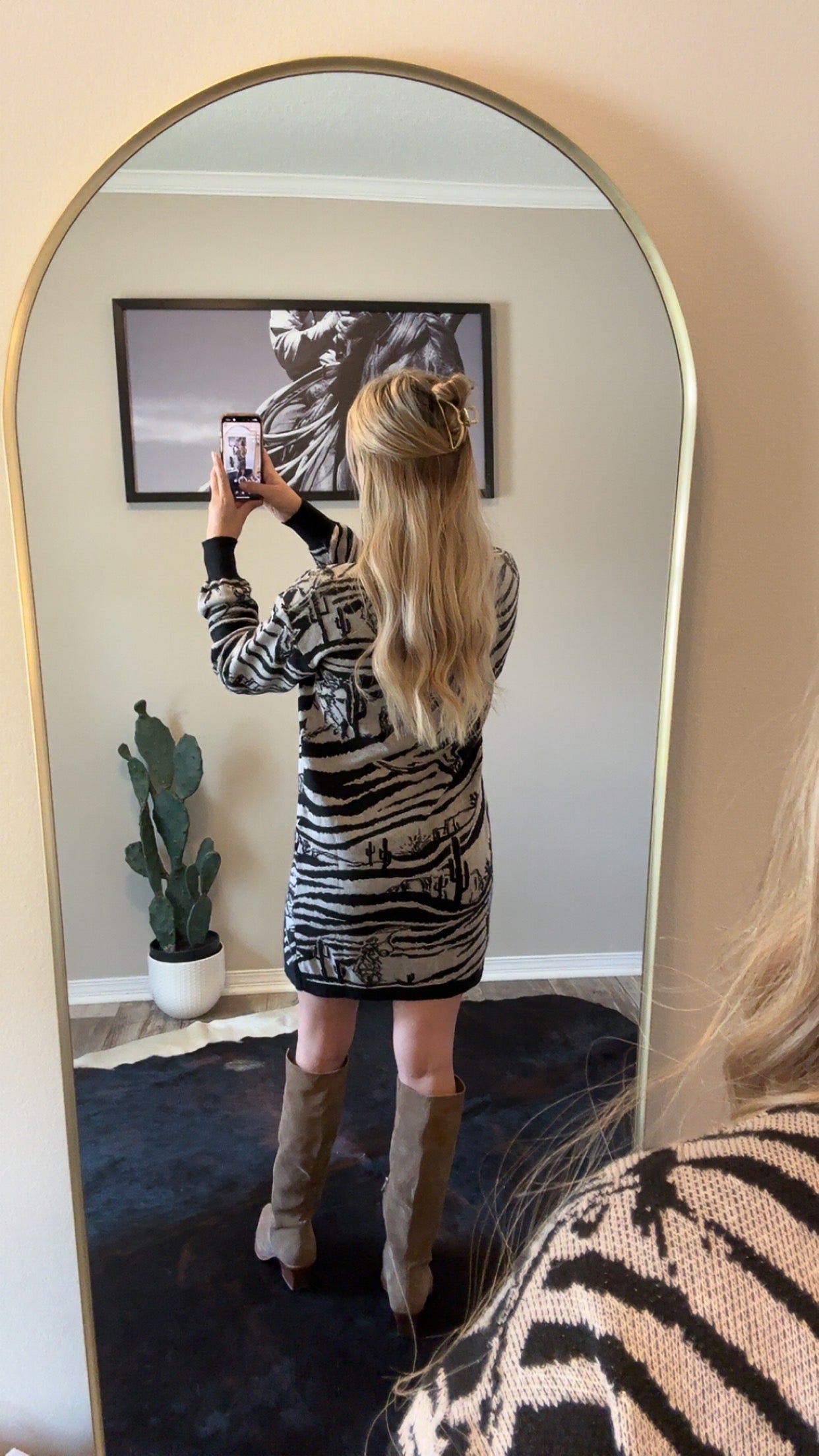 Wild West Zoo Sweater Dress
