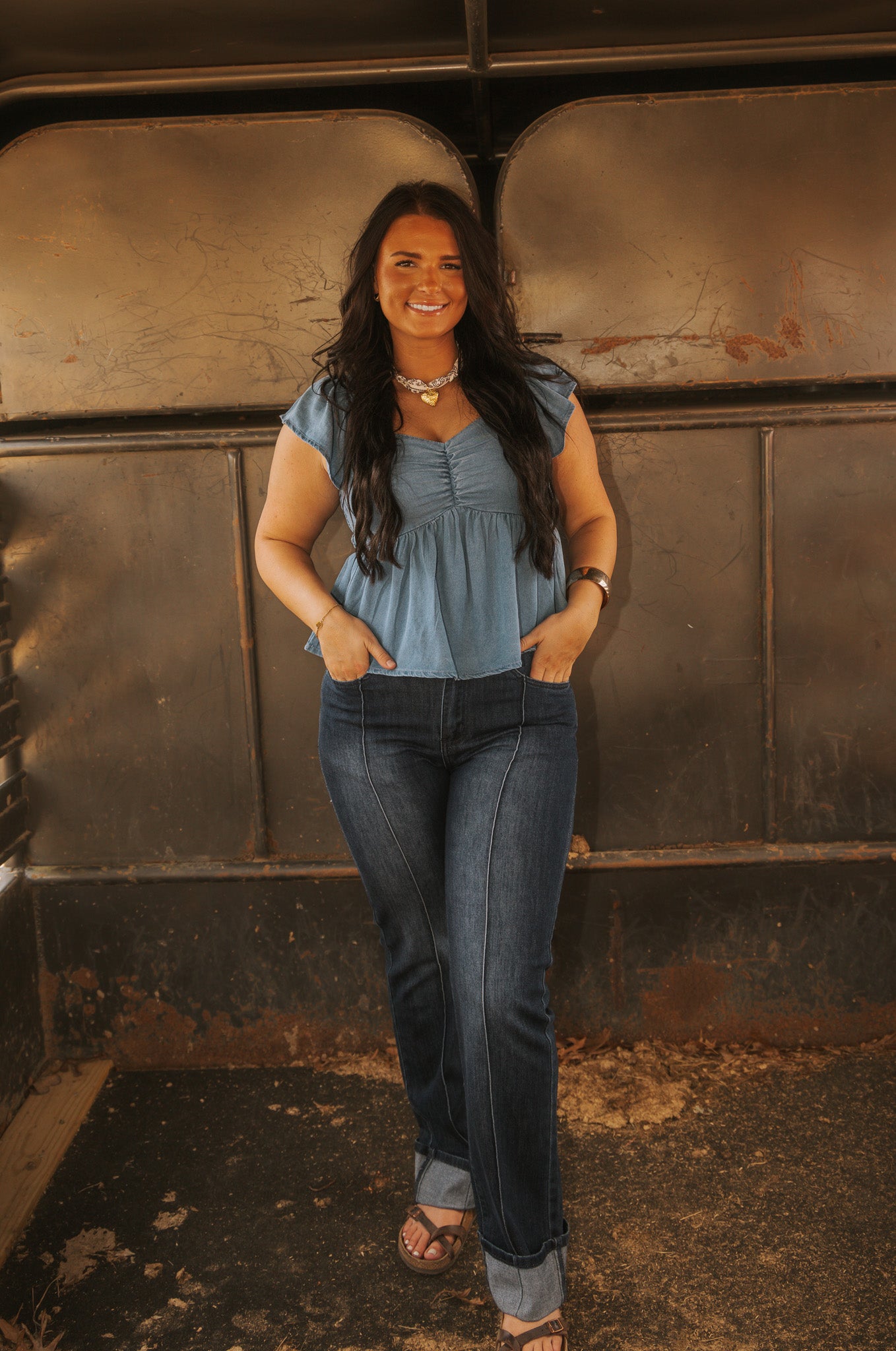 Denim Blouse