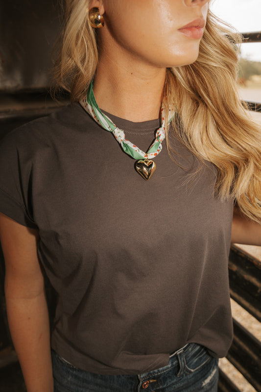 Scarf Charm Necklace multicolor